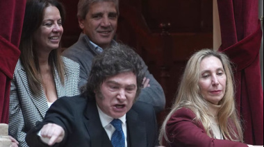 Milei a los gritos contra periodistas : "Chorros y corruptos"