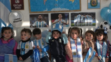 Tarde mundialista en los Centros de Niñez y Primera Infancia de José C Paz