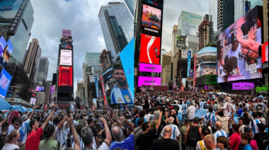 El BANDERAZO argentino en Nueva York