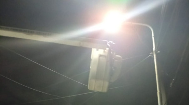 Operativo de manteniento de la luminaria pública
