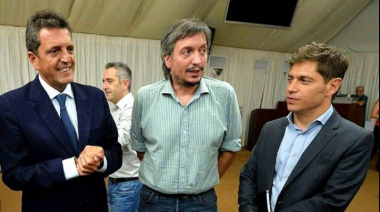 Kicillof, Massa y Máximo volvieron a sentarse juntos a la mesa