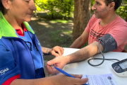 Continúan los operativos sociosanitarios en la plaza de José C paz