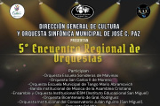 Con entrada libre se presenta en José C Paz el 5° Encuentro Regional de Orquestas