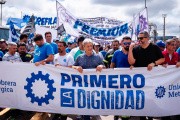 Gremios marcharon contra el fallo que dispuso la intervención de la UOM