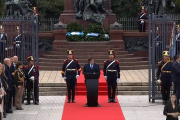 Milei brindó su discurso en Retiro en el acto del 176º aniversario del fallecimiento del General José de San Martín