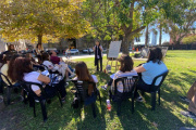 Jornada de clases públicas  de la UBA en la Plaza de Mayo y frente al Palacio de Hacienda