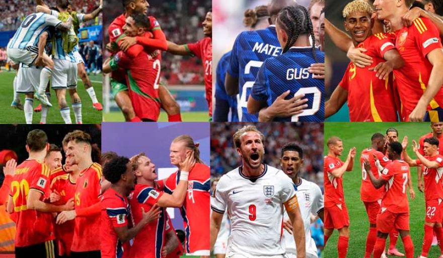 Los clasificados y cómo quedaron los cruces de cuartos de final del Mundial 2026